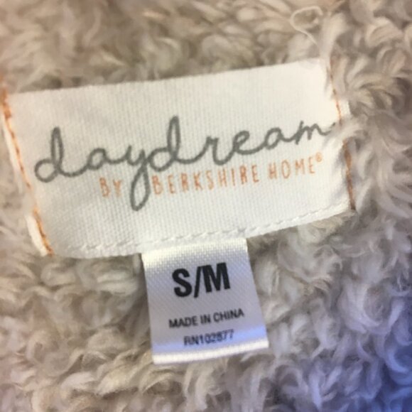 Daydream by Berkshire Home Teddy Robe Gray S/M - Picture 7 of 8